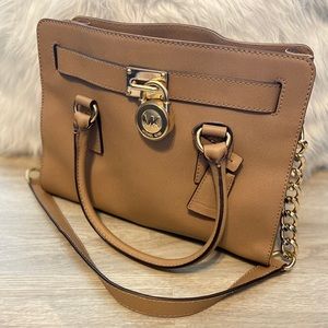 Michael Kors Hamilton East West Leather Satchel